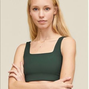 Girlfriend Collective Tommy Bra Moss Medium